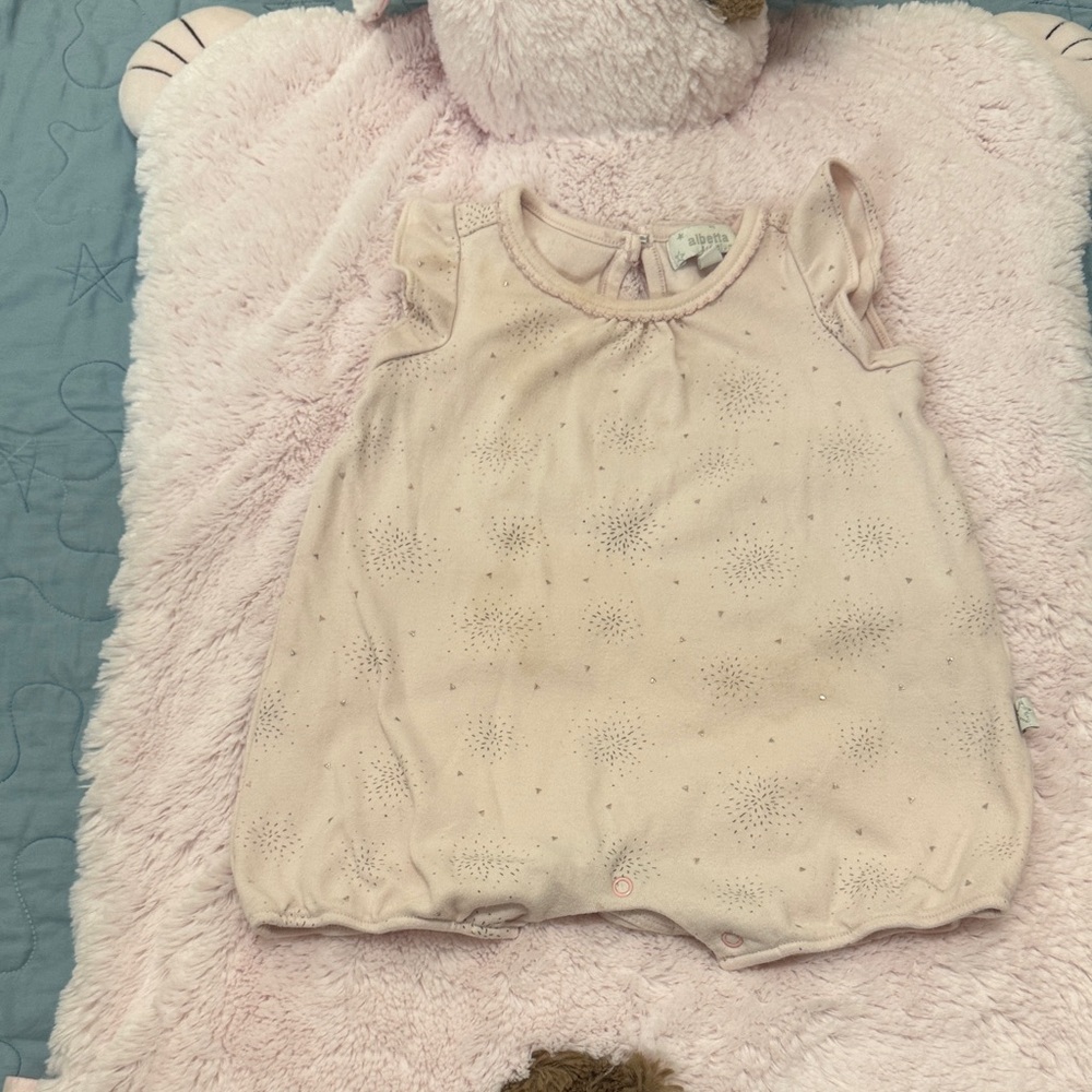 Adorable Pink Baby Romper